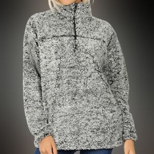 Zenana Outfitters Sherpa Pullover Fleece Jacket